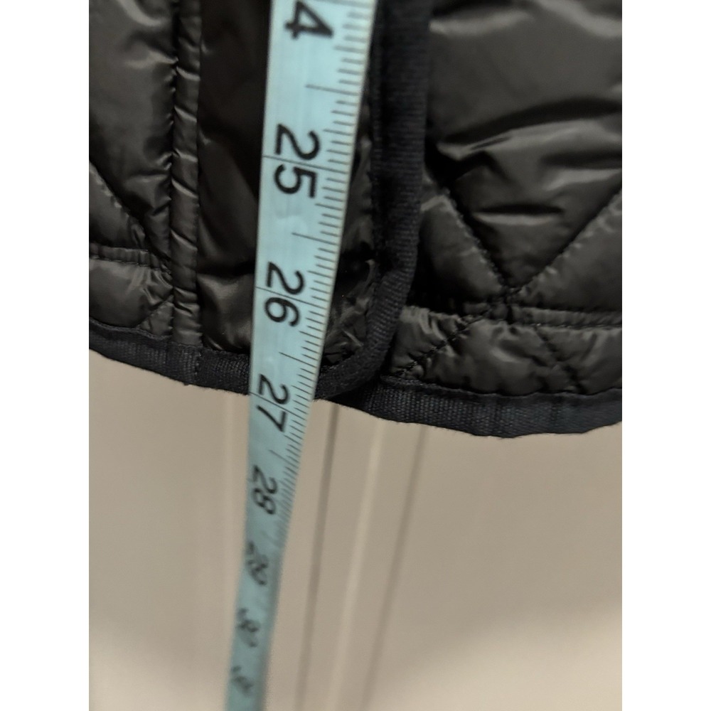 Gallery Puffer Jacket Zip/Snap Up Hood Size Large Zip Pockets Lined Black Toggle - Picture 5 of 9